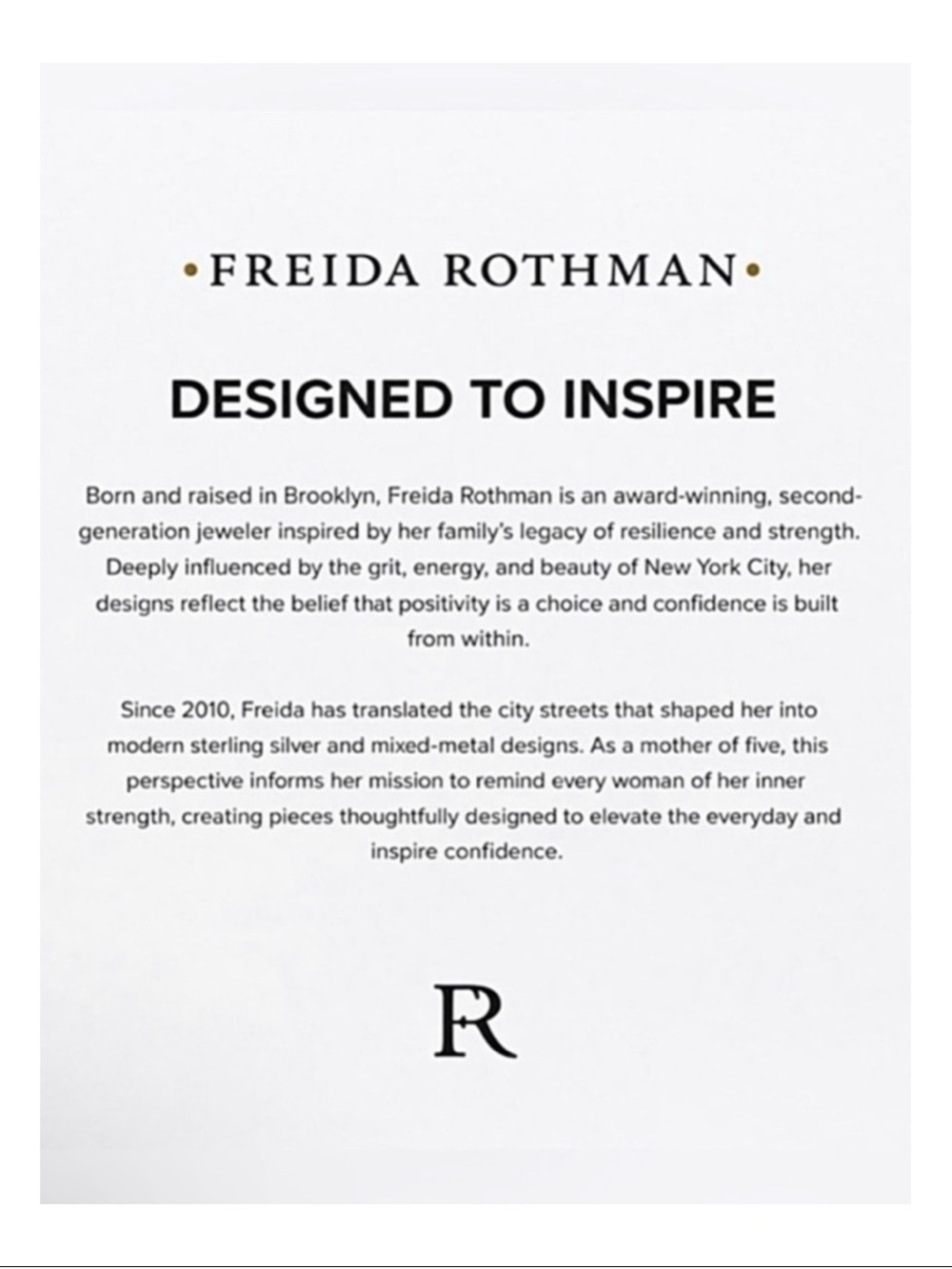 Freida Rothman Sterling Silver & Matte Gold Bezel Set Rectangular Stacking Ring - Picture 11 of 11